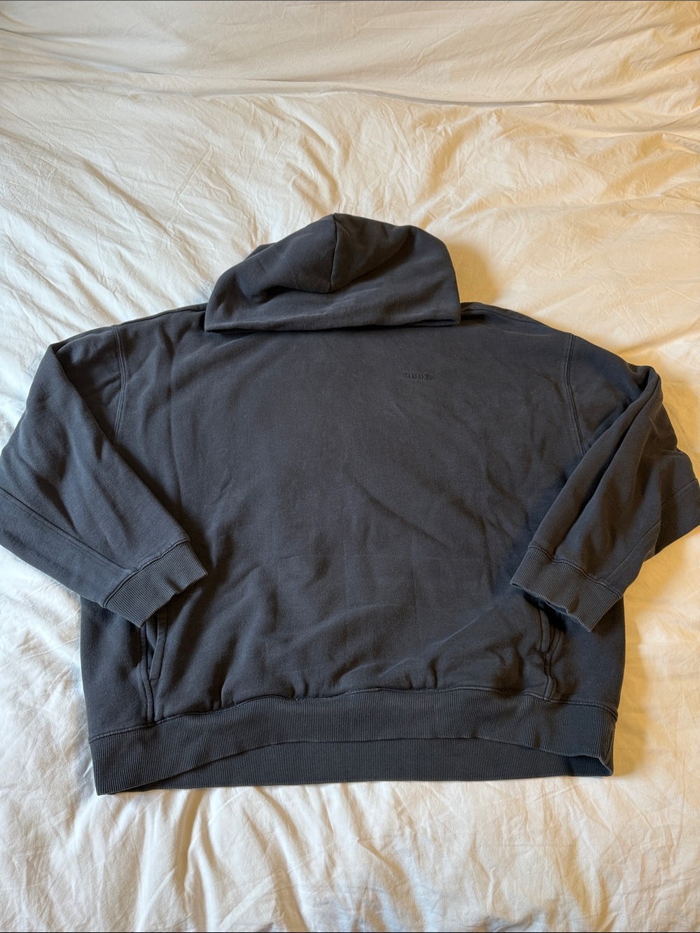 Roots Unisex Gender Free One Collectipn Dark Charcoal Hoodie Pullover